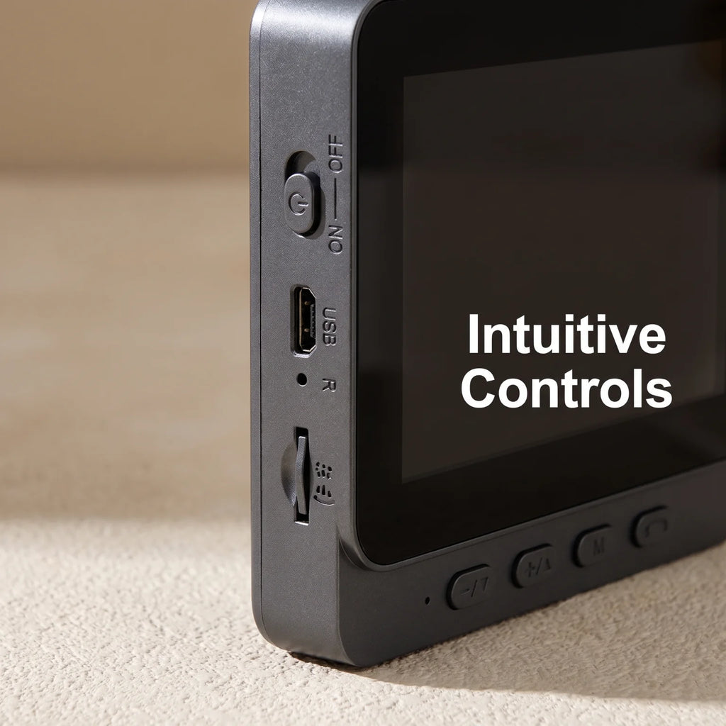 No Router Needed 2.4G Private Protocol Video Door Phone 4.3 Inch Indoor Monitor Long Standby Battery Infrared Night Vision Visitor Capture Door Bell