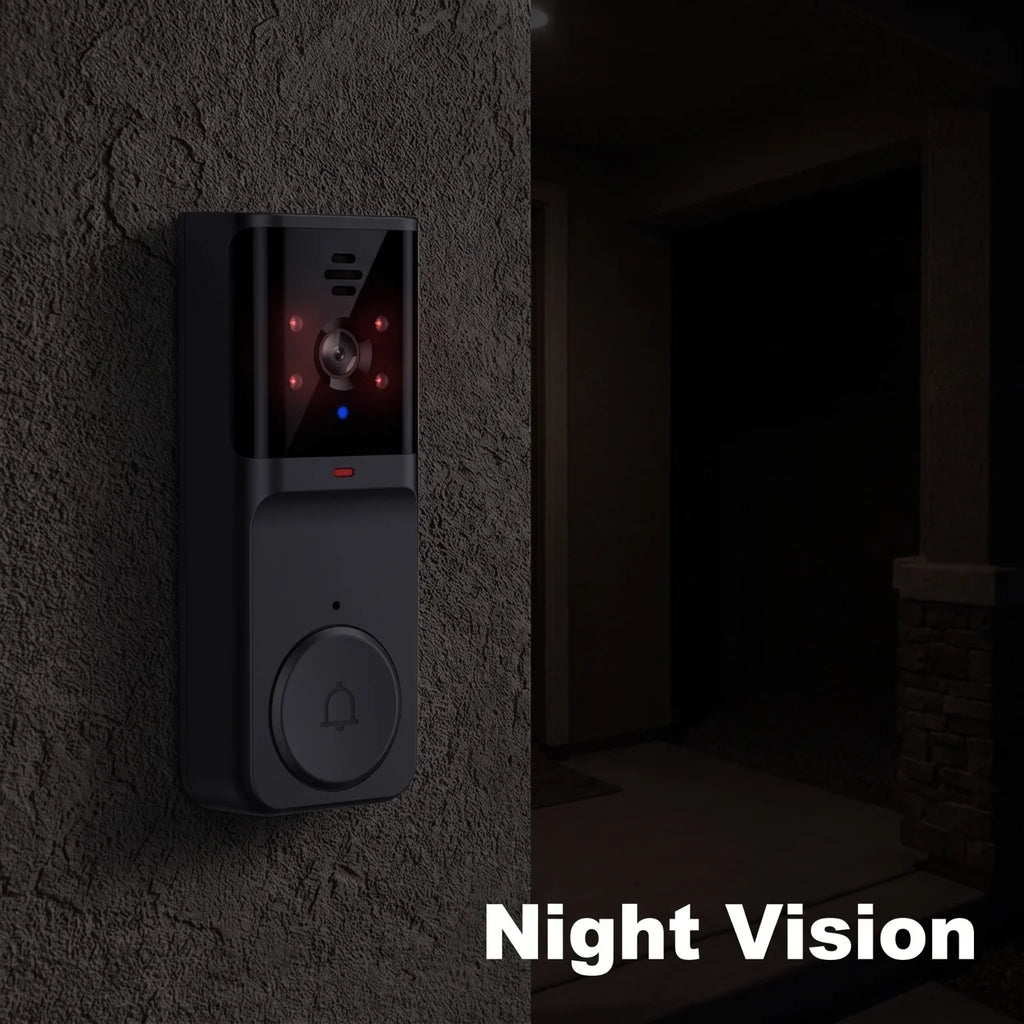 No Router Needed 2.4G Private Protocol Video Door Phone 4.3 Inch Indoor Monitor Long Standby Battery Infrared Night Vision Visitor Capture Door Bell